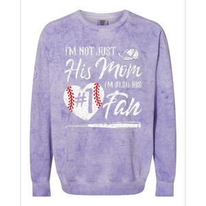 I'm Not Just His Mom I'm His Number One Fan Baseball Cute Colorblast Crewneck Sweatshirt