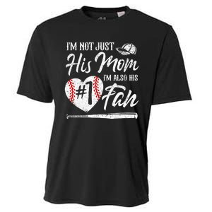 I'm Not Just His Mom I'm His Number One Fan Baseball Cute Cooling Performance Crew T-Shirt