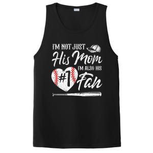 I'm Not Just His Mom I'm His Number One Fan Baseball Cute PosiCharge Competitor Tank