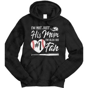 I'm Not Just His Mom I'm His Number One Fan Baseball Cute Tie Dye Hoodie