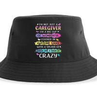 I'm Not Just A Caregiver I'm A Big Cup Of Wonderful Covered Sustainable Bucket Hat