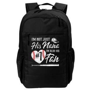 I'm Not Just His Nana I'm His Number One Fan Baseball Cute Daily Commute Backpack