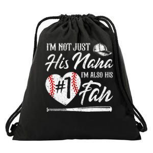 I'm Not Just His Nana I'm His Number One Fan Baseball Cute Drawstring Bag