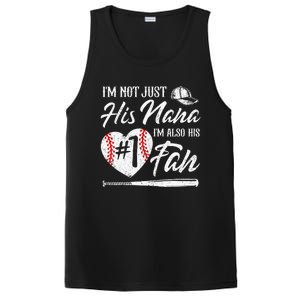 I'm Not Just His Nana I'm His Number One Fan Baseball Cute PosiCharge Competitor Tank