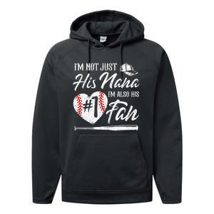 I'm Not Just His Aunt I'm His Number One Fan Baseball Performance Fleece Hoodie