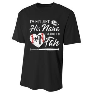 I'm Not Just His Aunt I'm His Number One Fan Baseball Performance Sprint T-Shirt