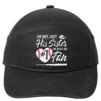 Im Not Just His Sister Im His Number One Fan Baseball Cute 7-Panel Snapback Hat