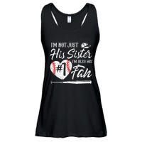 Im Not Just His Sister Im His Number One Fan Baseball Cute Ladies Essential Flowy Tank