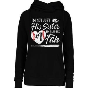 Im Not Just His Sister Im His Number One Fan Baseball Cute Womens Funnel Neck Pullover Hood