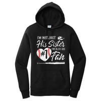 Im Not Just His Sister Im His Number One Fan Baseball Cute Women's Pullover Hoodie