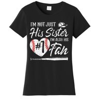 Im Not Just His Sister Im His Number One Fan Baseball Cute Women's T-Shirt