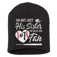 Im Not Just His Sister Im His Number One Fan Baseball Cute Short Acrylic Beanie