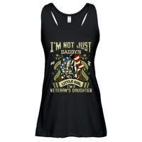 Im Not Just A Daddys Little Girl Im A Veterans Daughter Ladies Essential Flowy Tank