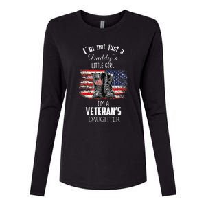 IM Not Just DaddyS Little Girl IM A VeteranS Daughter Womens Cotton Relaxed Long Sleeve T-Shirt