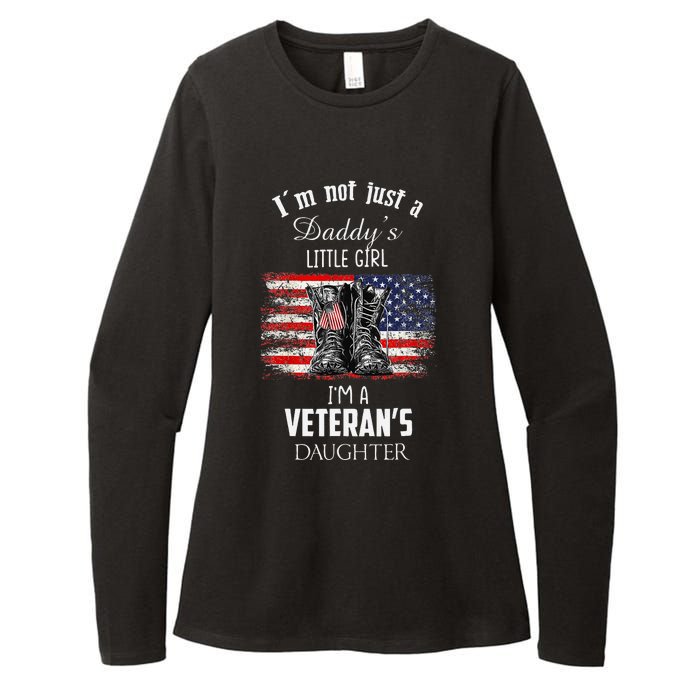 IM Not Just DaddyS Little Girl IM A VeteranS Daughter Womens CVC Long Sleeve Shirt