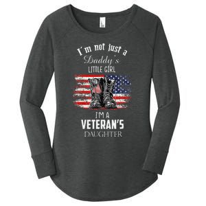 IM Not Just DaddyS Little Girl IM A VeteranS Daughter Women's Perfect Tri Tunic Long Sleeve Shirt