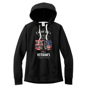 IM Not Just DaddyS Little Girl IM A VeteranS Daughter Women's Fleece Hoodie