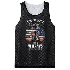 IM Not Just DaddyS Little Girl IM A VeteranS Daughter Mesh Reversible Basketball Jersey Tank