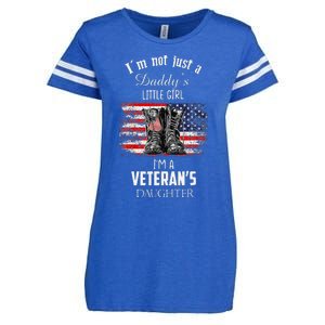 IM Not Just DaddyS Little Girl IM A VeteranS Daughter Enza Ladies Jersey Football T-Shirt