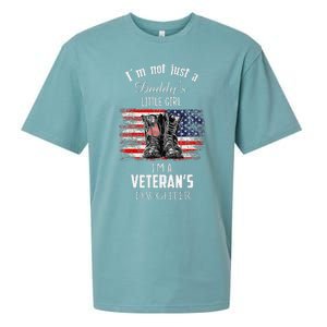 IM Not Just DaddyS Little Girl IM A VeteranS Daughter Sueded Cloud Jersey T-Shirt