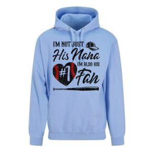 I'm Not Just His Nana I'm His Number One Fan Baseball Cute Unisex Surf Hoodie