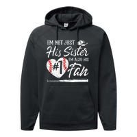 Im Not Just His Sister Im His Number One Fan Baseball Cute Performance Fleece Hoodie