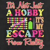 Its Not Just A Hobby Diamond Painting Gift 7 Panel Mesh Trucker Snapback Hat