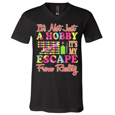 Its Not Just A Hobby Diamond Painting Gift V-Neck T-Shirt