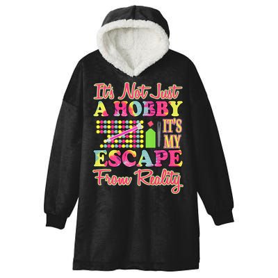 Its Not Just A Hobby Diamond Painting Gift Hooded Wearable Blanket