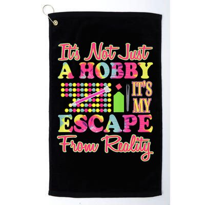 Its Not Just A Hobby Diamond Painting Gift Golf Towel