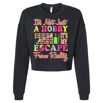 Its Not Just A Hobby Diamond Painting Gift Cropped Pullover Crew