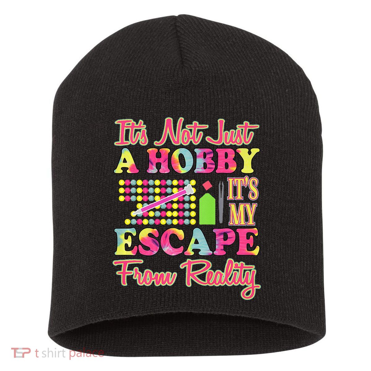 Its Not Just A Hobby Diamond Painting Gift Short Acrylic Beanie