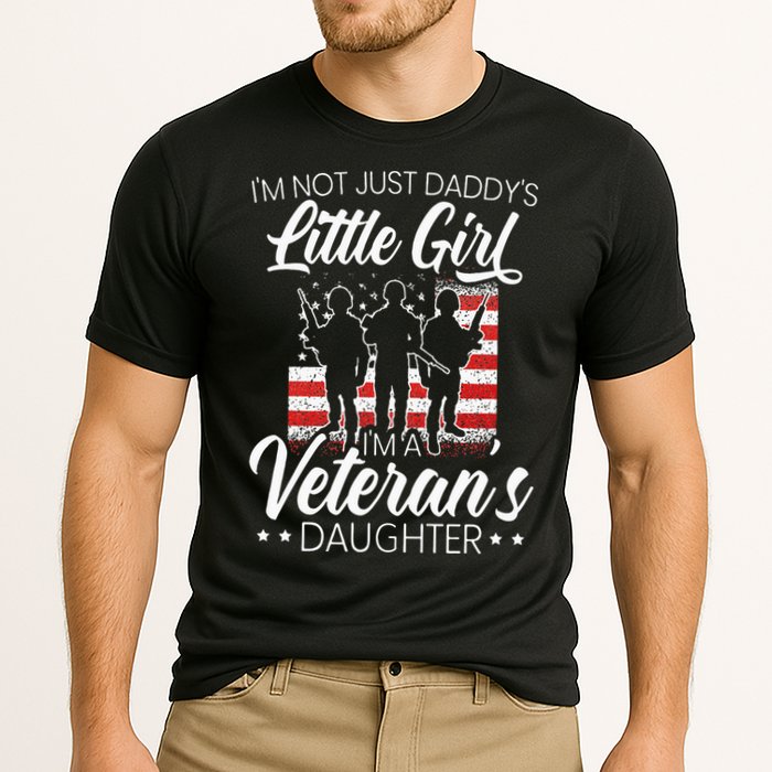 Im Not Just Daddys Little Girl Im A Veterans Daughter Cooling Performance Crew T-Shirt