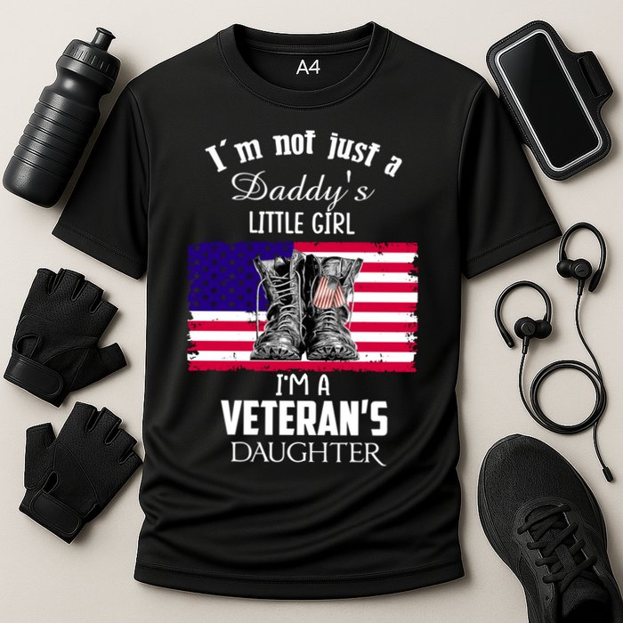 Im Not Just Daddys Little Im Veterans Daughter Cool Gift Cooling Performance Crew T-Shirt
