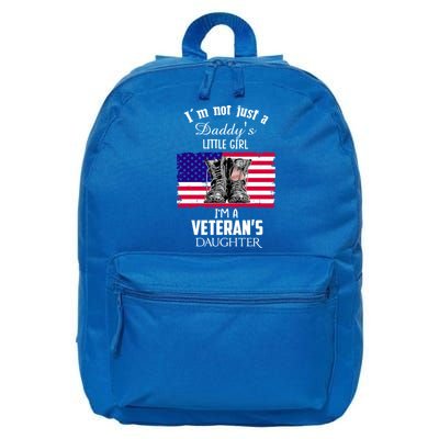 Im Not Just Daddys Little Im Veterans Daughter Cool Gift 16 in Basic Backpack