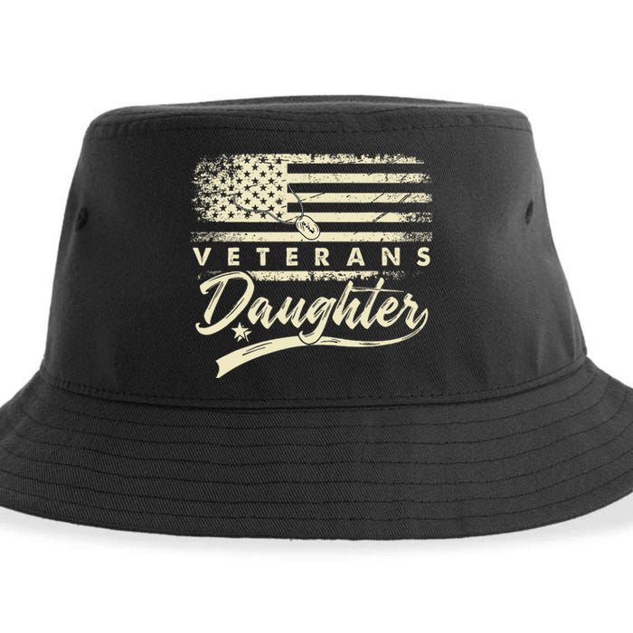 IM Not Just A DaddyS Little Girl IM A VeteranS Daughter Sustainable Bucket Hat