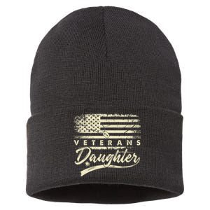 IM Not Just A DaddyS Little Girl IM A VeteranS Daughter Sustainable Knit Beanie