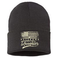 IM Not Just A DaddyS Little Girl IM A VeteranS Daughter Sustainable Knit Beanie