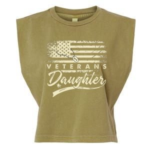 IM Not Just A DaddyS Little Girl IM A VeteranS Daughter Garment-Dyed Women's Muscle Tee