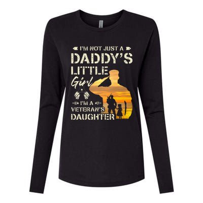 IM Not Just A DaddyS Little Girl IM A VeteranS Daughter Womens Cotton Relaxed Long Sleeve T-Shirt