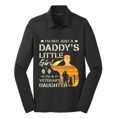 IM Not Just A DaddyS Little Girl IM A VeteranS Daughter Silk Touch Performance Long Sleeve Polo