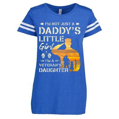 IM Not Just A DaddyS Little Girl IM A VeteranS Daughter Enza Ladies Jersey Football T-Shirt