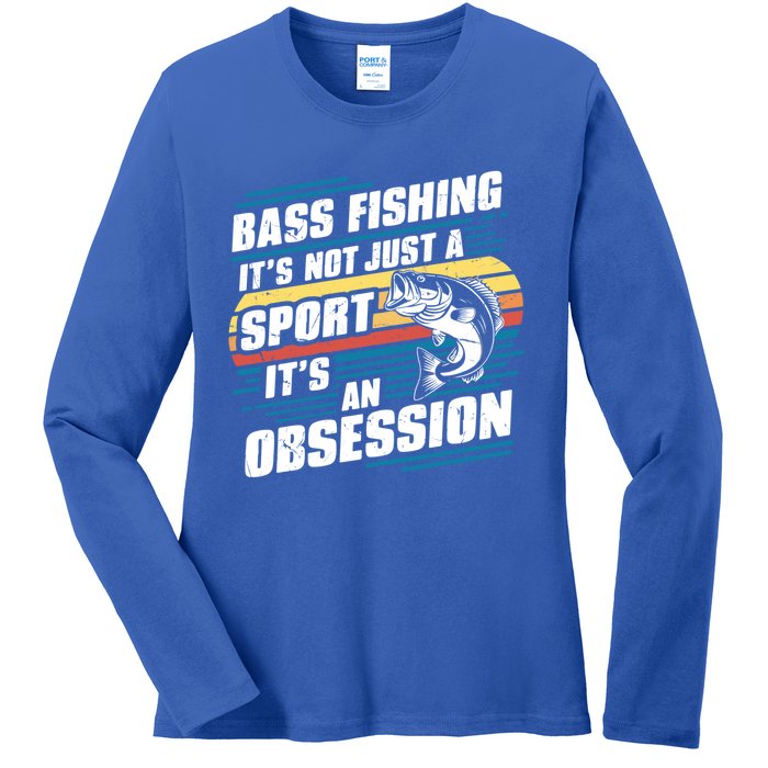 It’S Not Just A Sport It’S An Obsession Bass Fishing Cute Gift Ladies Long Sleeve Shirt