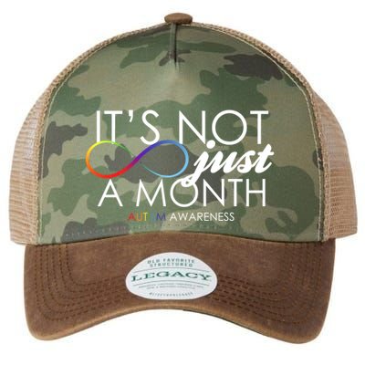Its Not Just A Month Autism Awareness Legacy Tie Dye Trucker Hat