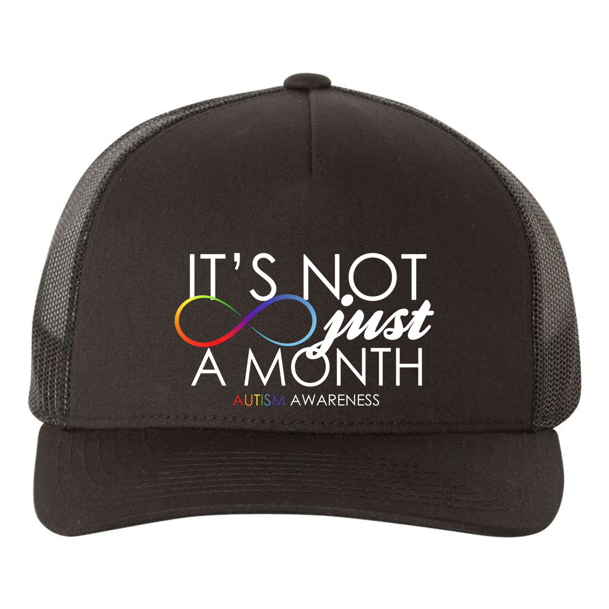 Its Not Just A Month Autism Awareness Yupoong Adult 5-Panel Trucker Hat
