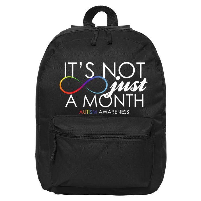 Its Not Just A Month Autism Awareness 16 in Basic Backpack