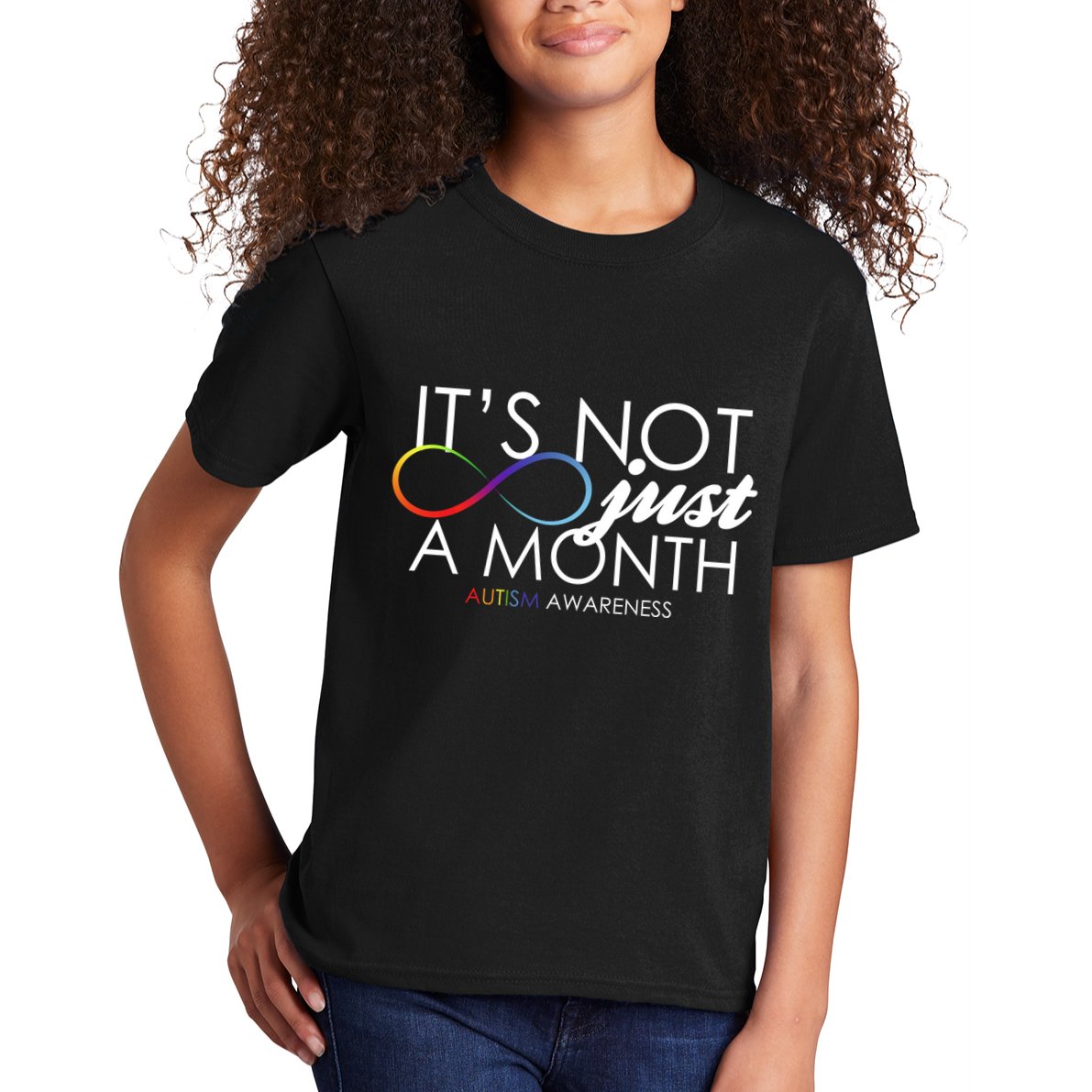 Its Not Just A Month Autism Awareness Kids T-Shirt