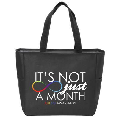 Its Not Just A Month Autism Awareness Zip Tote Bag