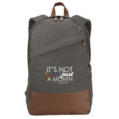 Its Not Just A Month Autism Awareness Cotton Canvas Backpack