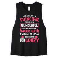 I'm Not Just A Principal - School Teacher Appreciation Women's Racerback Cropped Tank